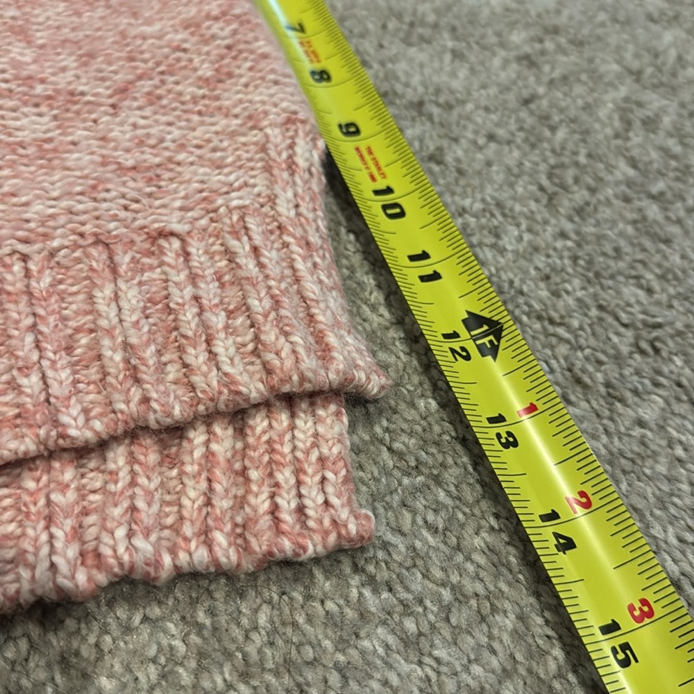 Lucky Brand Sweater Womens Large Pink Knit V Neck Pullover Cotton Blend Boho - Picture 5 of 5